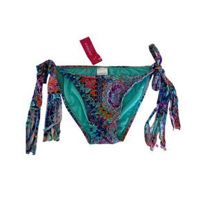 Xhilaration women’s Bikini Swimsuit Bottoms Tassels on both sides SZ M NWT